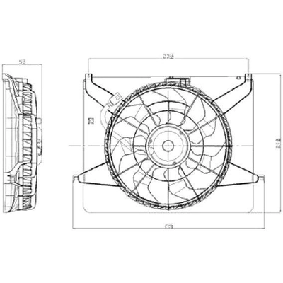 Ensemble de moteur de ventilateur de radiateur - HY3117100 pa1