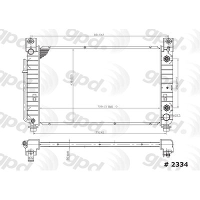 Radiator by GLOBAL PARTS DISTRIBUTORS - 2334C pa1