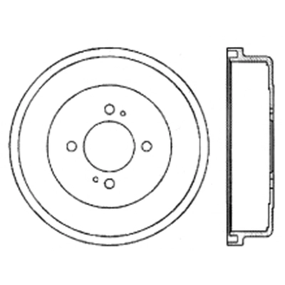 Tambour de frein arrière by CENTRIC PARTS - 122.42001 pa2