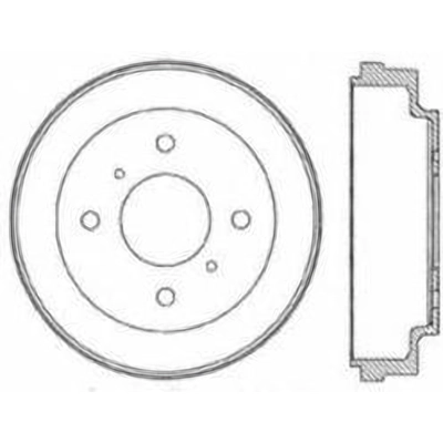 Tambour de frein arrière by CENTRIC PARTS - 122.42026 pa1