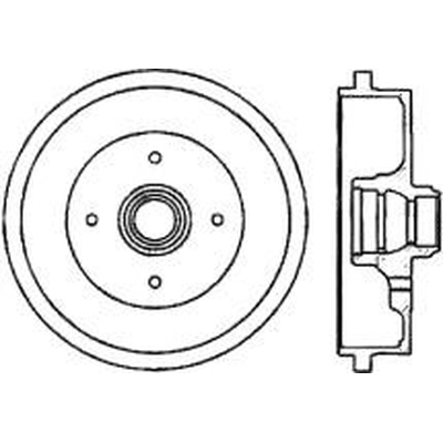 Tambour de frein arrière by CENTRIC PARTS - 123.33000 pa2