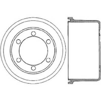 Tambour de frein arrière by CENTRIC PARTS - 123.42010 pa4