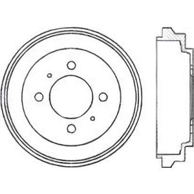 Tambour de frein arrière by CENTRIC PARTS - 123.42023 pa1