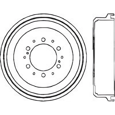 Tambour de frein arrière by CENTRIC PARTS - 123.44020 pa2