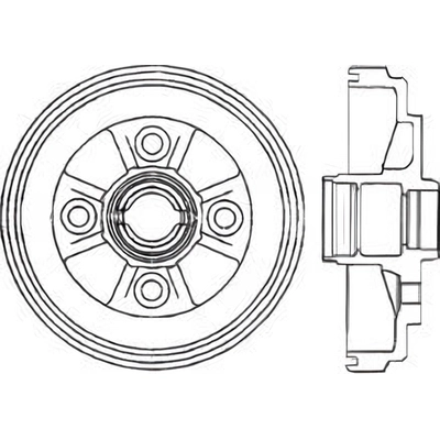 Tambour de frein arrière by CENTRIC PARTS - 123.44034 pa2