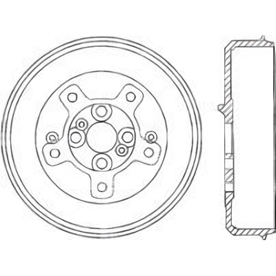 Tambour de frein arrière by CENTRIC PARTS - 123.50002 pa1