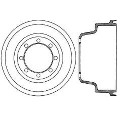 Tambour de frein arrière by CENTRIC PARTS - 123.65014 pa1