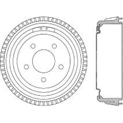 Rear Brake Drum by CENTRIC PARTS - 123.66020 pa1