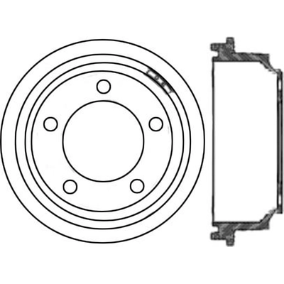 Tambour de frein arrière by CENTRIC PARTS - 123.67044 pa1