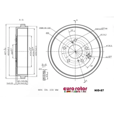 ULTRA - NID87 - Rear Brake Drum pa1