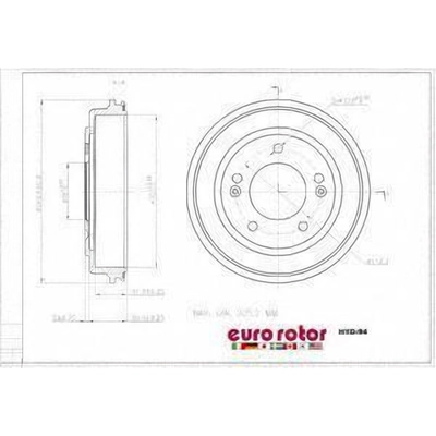 ULTRA - HYD94 - Rear Brake Drum pa1