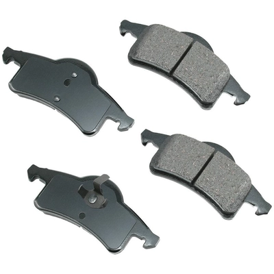 Rear Ceramic Pads by AKEBONO - ACT791 pa6