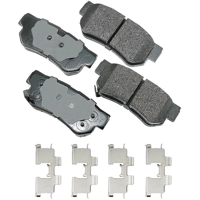 Rear Ceramic Pads by AKEBONO - ACT863A pa6