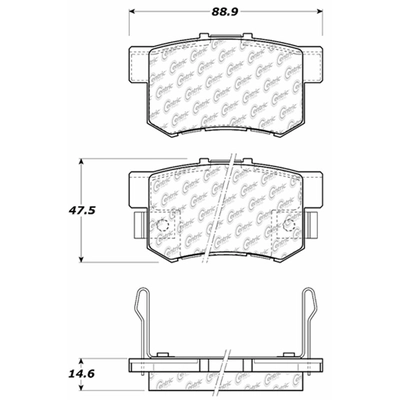 CENTRIC PARTS - 103.05360 - Rear Ceramic Pads pa1