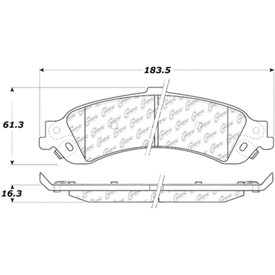 Rear Ceramic Pads by CENTRIC PARTS - 103.08340 pa2