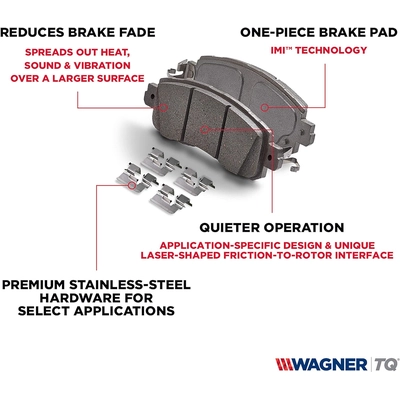 WAGNER - PD1057A - ThermoQuiet Disc Brake Pad Set pa5