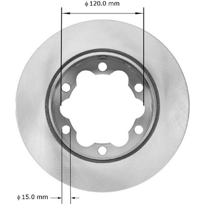 BENDIX GLOBAL - PRT5768 - Disc Brake Rotor pa1