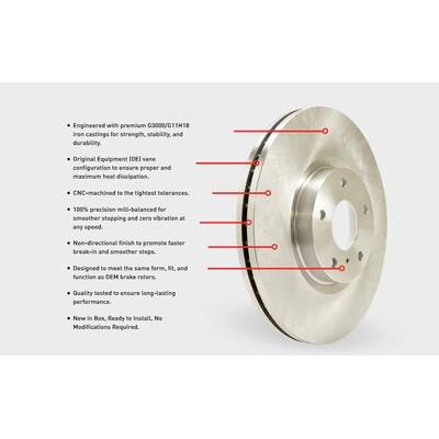 Rotor de frein à disque arrière by DYNAMIC FRICTION COMPANY - 600-39011 pa3