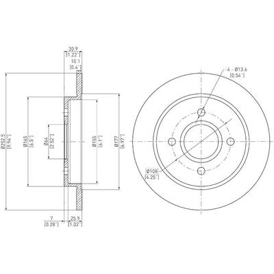 Rear Disc Brake Rotor by DYNAMIC FRICTION COMPANY - 600-54049 pa3