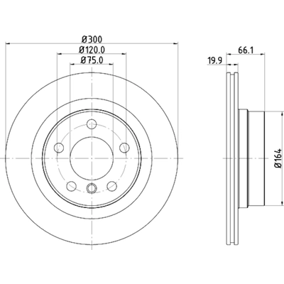 HELLA PAGID - 355120972 - Disc Brake Rotor pa1