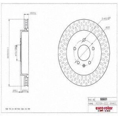 Rotor de frein à disque arrière by ULTRA - 55601 pa8