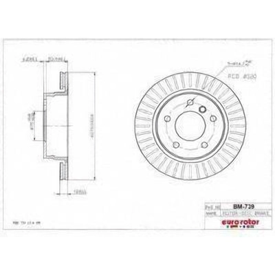 Rear Disc Brake Rotor by ULTRA - BM739 pa1