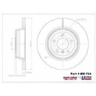 Rear Disc Brake Rotor by ULTRA - BM764 pa1