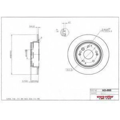 Rear Disc Brake Rotor by ULTRA - HO590 pa1