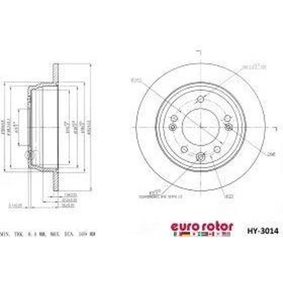 Rear Disc Brake Rotor by ULTRA - HY3014 pa1