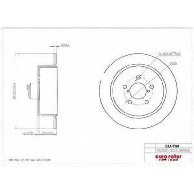 Rear Disc Brake Rotor by ULTRA - SU798 pa1