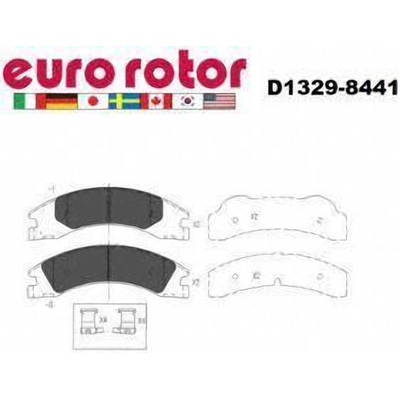 Rear Disc Pads by EUROROTOR - XD1329H pa2