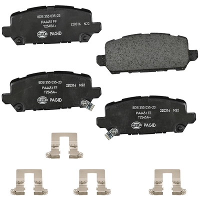 Rear Disc Pads by HELLA PAGID - 355035211 pa1