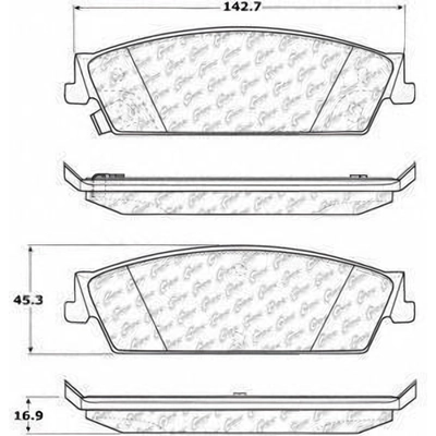 Plaquette de Frein arriére haute performance by CENTRIC PARTS - 306.11940 pa3