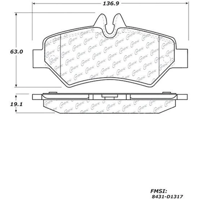 Rear High Performance Pads by CENTRIC PARTS - 306.13170 pa8