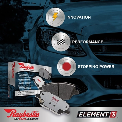 RAYBESTOS Element 3 - EHT702AH - Rear Hybrid Pads pa14