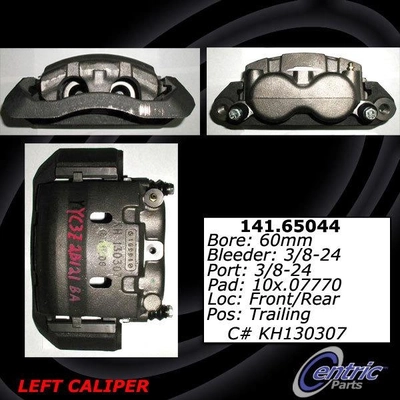 Rear Left Rebuilt Caliper With Hardware by CENTRIC PARTS - 141.65044 pa13