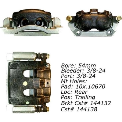 Étrier arrière gauche reconditionné avec matériel by CENTRIC PARTS - 141.65525 pa12