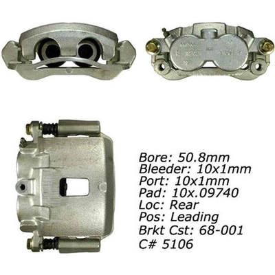 Étrier arrière gauche reconditionné avec matériel by CENTRIC PARTS - 141.66516 pa21