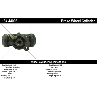 Rear Left Wheel Cylinder by CENTRIC PARTS - 134.44003 pa1