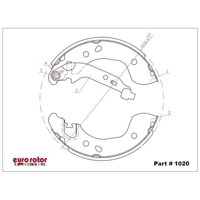 EUROROTOR - 1020 - Patins de frein arrière neufs pa3