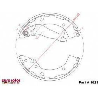 EUROROTOR - 1021 - Rear New Brake Shoes pa2