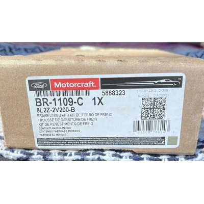 Rear Organic Pads by MOTORCRAFT - BR1109C pa2