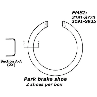 Patins de frein de stationnement arrière by CENTRIC PARTS - 111.07700 pa7