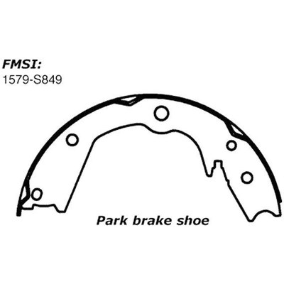 Patins de frein de stationnement arrière by CENTRIC PARTS - 111.08490 pa7