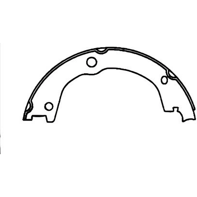 Rear Parking Brake Shoes by CENTRIC PARTS - 111.08730 pa3