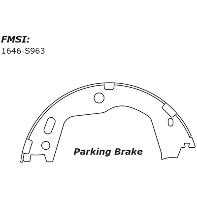 Rear Parking Brake Shoes by CENTRIC PARTS - 111.09630 pa5