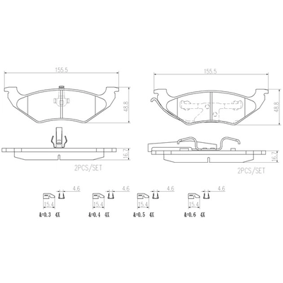 BREMBO - P11027N - Disc Brake Pads pa1