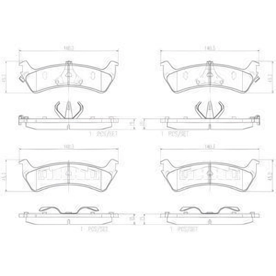 Plaquettes de frein arrière en céramique qualité supérieur by BREMBO - P24042N pa7