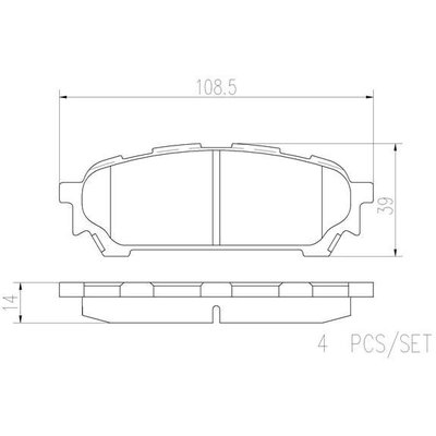 BREMBO - P78014N - Plaquettes de frein arrière en céramique qualité supérieur pa4