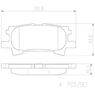 Plaquettes de frein arrière en céramique qualité supérieur by BREMBO - P83068N pa4